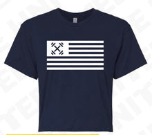 Flag tee and crop