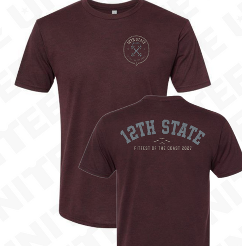 Fittest Of The Coast - Deep Maroon